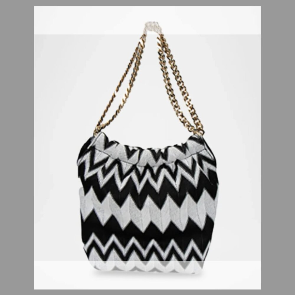Missoni NWT Chevron Drawstring Chain Shoulder Bag ($490)